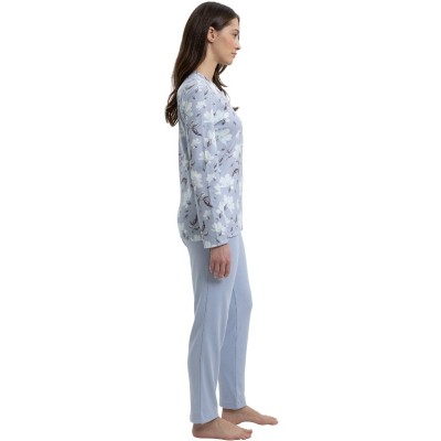 ΠΥΤΖΑΜΑ ΒΑΜΒΑΚΕΡΗ GIOTA  ΛΙΛΑ FLORAL